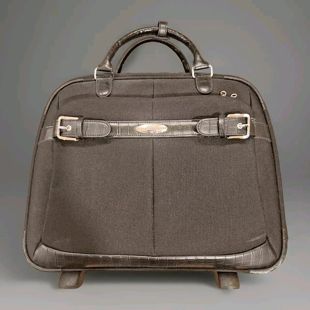 Samsonite Roller Bag Black Overnight Suitcase Briefcase Luggage‎